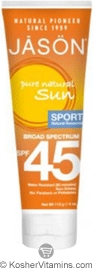 Jason Sport Pure Natural Sunscreen Broad Spectrum SPF45 4 OZ