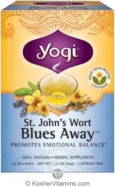 Yogi Tea Kosher Blues Away - St John&rsquo;s Wort Tea 16 Tea Bags