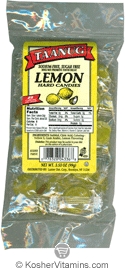 Taanug Kosher Sugar Free Hard Candies Lemon 1 Bag