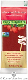 Stretch Island Kosher All-Natural Fruit Strip Summer Strawberry 30 Fruit Strips