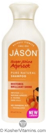 Jason Super Shine Apricot Pure Natural Shampoo 16 OZ