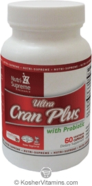 Nutri-Supreme Research Kosher Ultra Cran Plus with Probiotic  BUY 1 GET 1 FREE  60 Vegetarian Capsules