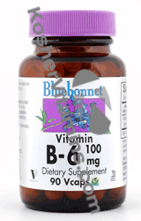Bluebonnet Kosher Vitamin B-6 100 mg 90 Vcaps