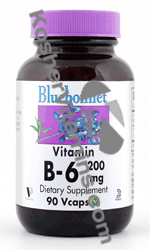 Bluebonnet Kosher Vitamin B-6 200 mg 90 Vcaps