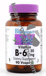 Bluebonnet Kosher Vitamin B-6 50 mg 90 Vcaps