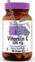 Bluebonnet Kosher Vitamin C 500 mg 90 Vcaps
