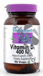 Bluebonnet Kosher Vitamin D3 400 I.U. 180 Vcaps