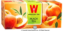 Wissotzky Tea Peach Tea - Kosher for Passover 25 Tea Bags
