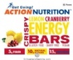 Action Nutrition Kosher Crispy Lemon Cranberry Energy Bars Pareve  5 Bars