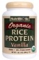 NutriBiotic Organic Rice Protein Vanilla Flavor Certified Kosher by KSA  21 oz