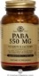 Solgar Kosher PABA  550 Mg 100 Vegetable Capsules