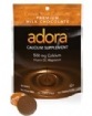 Adora Kosher Calcium 500 mg Plus Magnesium & Vitamin D3 & Magnesium Milk Chocolate Dairy OU-D  30 disks