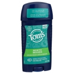Toms Of Maine Kosher Men’s Long Lasting Wide Deodorant Stick - North Woods - Pack of 6 2.8 oz