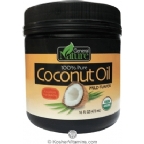 General Nature Kosher 100% Pure Organic Coconut Oil Mild Flavor 16 OZ