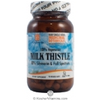 L.A. Naturals Kosher Milk Thistle 100% Vegetarian  90 Vegetable Capsules