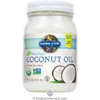 Garden of Life Kosher Raw Extra Virgin Organic Coconut Oil Glass Jar 16 Oz.