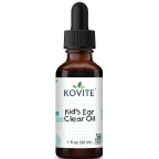 Kovite Kosher Kid’s Ear Clear Oil - Natural Ear Drops with Garlic, Mullein & Arnica  1 fl oz.