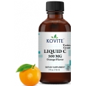 Kovite Kosher Vitamin C Liquid 500 mg - Great Orange Flavor  4 fl oz