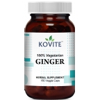 Kovite Kosher Organic Ginger 1000 mg Per Serving 180 Vegetable Capsules 