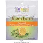 Aura Cacia Aromatherapy Foam Bath Peaceful Patchouli & Sweet Orange 6 Pack