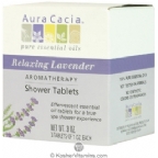 Aura Cacia Aromatherapy Shower Tablets Relaxing Lavender 3 OZ
