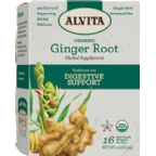 Alvita Kosher Organic Ginger Root Tea 16 Bags