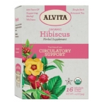 Alvita Kosher Organic Hibiscus Herbal Tea 16 Tea Bags