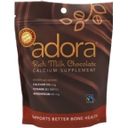 Adora Kosher Calcium 500 Mg with Vitamin D3 & Magnesium Chewable Milk Chocolate Dairy NEW & IMPROVED 30 Disks