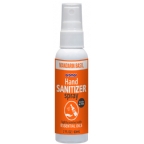 Aromar Kosher Hand Sanitizer Spray with Essential Oils Mandarin Basil 2 oz