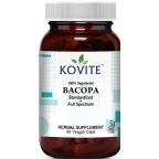 Kovite Kosher Bacopa 400 mg 20% Bacosides 90 Vegetable Capsules 
