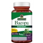 Natures Answer Bacopa 500 mg Vegetarian Suitable Not Certified Kosher 90 Vegetarian Capsules