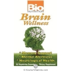 Bio Nutrition Brain Wellness Vegetarian Suitable Not Certified Kosher 60 Vegetarian Capsules
