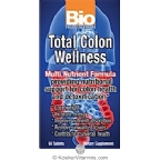 Bio Nutrition Total Colon Wellness Vegetarian Suitable Not Certified Kosher 60 Tablets