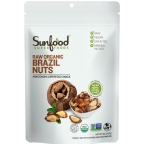 Sunfood Kosher Organic Raw Brazil Nuts  49 Nuts