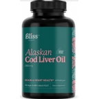 Bliss Serenity Kosher Alaskan Cod Liver Oil 2000 mg 180 Softgels