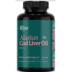 Bliss Serenity Kosher Alaskan Cod Liver Oil 2000 mg 90 Softgels