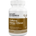 Nutri-Supreme Research Kosher Caffeine Energy Chews with L-Theanine - Caramel Flavor 60 Chewable Tablets