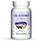 Maxi Health Kosher Kiddie Max Cal K Yums Chewable Calcium, Magnesium, D3, and Vitamin K2 90 Chewable
