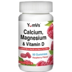 Yum V’s Kosher Calcium Magnesium & Vitamin D3 Gummies 90 Gummies