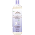 Babo Botanicals Kosher Calming Shampoo, Bubble Bath & Wash Lavender Meadowsweet 15 OZ