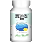 Maxi Health Kosher Chewable Melatonin 1 mg Lemon Flavor 200 Chewable Tablets