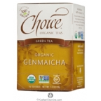 Choice Organics Tea Kosher Genmaicha Green Tea 6 Pack 16 Tea Bags