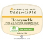 Clearly Natural Glycerine Bar Soap Honeysuckle 4 OZ
