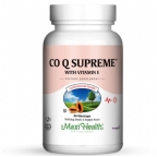 Maxi Health Kosher Co Q Supreme with Vitamin E (Coenzyme Q10) 100 Mg 90 Vegetable Capsules