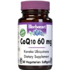 Bluebonnet Coenzyme Q-10 60 mg Vegetarian Suitable not Certified Kosher 30 Softgels