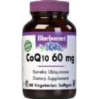 Bluebonnet Coenzyme Q-10 60 mg Vegetarian Suitable not Certified Kosher 60 Softgels