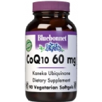 Bluebonnet Coenzyme Q-10 60 mg Vegetarian Suitable not Certified Kosher 90 Softgels