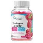 Doctors Finest Kosher Collagen & Biotin - Raspberry Flavor 90 Gummies