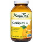 MegaFood Kosher Complex C Whole Food Vitamin C Antioxidant with Uncle Matt’s Organic Oranges 180 Tablets