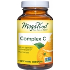 MegaFood Kosher Complex C Whole Food Vitamin C Antioxidant with Uncle Matt’s Organic Oranges 30 Tablets